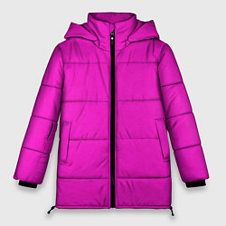 Куртка зимняя женская Розовый фуксиевый текстурированный, цвет: 3D-светло-серый