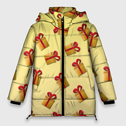 Куртка зимняя женская Подарочки подарки, цвет: 3D-черный