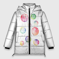 Женская зимняя куртка Мыльные пузыри