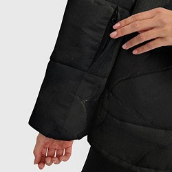 Куртка зимняя женская Эффект мятой бумаги, цвет: 3D-черный — фото 2