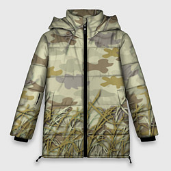 Куртка зимняя женская Камуфляж охотника, цвет: 3D-черный