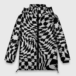 Женская зимняя куртка Пластика шахматной доски