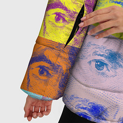 Куртка зимняя женская Глаза Джексона, цвет: 3D-светло-серый — фото 2