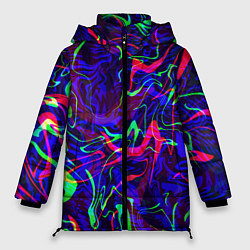 Женская зимняя куртка Неон: яркие линии