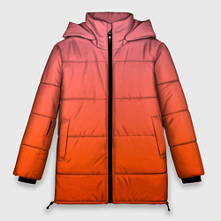 Женская зимняя куртка Оранжево-розовый градиент