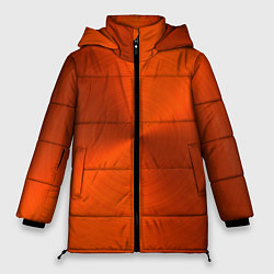Женская зимняя куртка Оранжевый волнообразный дисковый узор