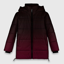 Женская зимняя куртка Темно-малиновый градиент