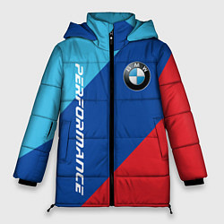 Куртка зимняя женская Bmw - m colors, цвет: 3D-черный