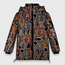 Женская зимняя куртка Камуфляж из слона