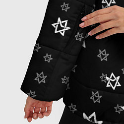 Куртка зимняя женская Astro emblem pattern, цвет: 3D-светло-серый — фото 2