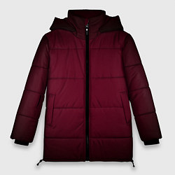 Куртка зимняя женская Марсала темная, градиент, цвет: 3D-черный