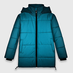 Куртка зимняя женская Изумрудный градиент, цвет: 3D-черный