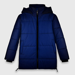 Куртка зимняя женская Сапфировый градиент, цвет: 3D-черный