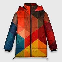 Женская зимняя куртка Абстрактная геометрия мозаика