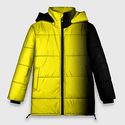 Женская зимняя куртка И черный и желтый