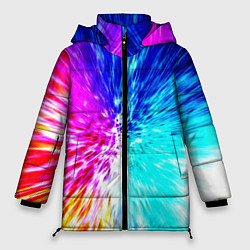 Куртка зимняя женская Всплеск ярких красок, цвет: 3D-светло-серый