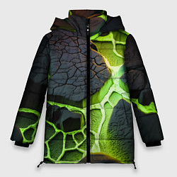 Женская зимняя куртка Зеленая неоновая лава