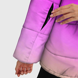 Куртка зимняя женская Неоновые краски космоса, цвет: 3D-черный — фото 2