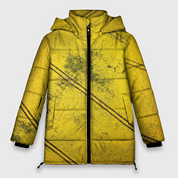 Женская зимняя куртка Абстрактная ярко-золотая текстура