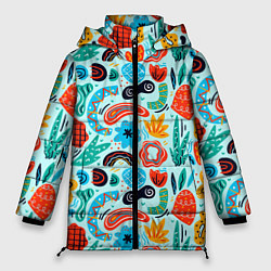 Женская зимняя куртка Colorful patterns