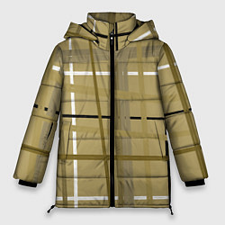 Куртка зимняя женская Светлый квадрат, цвет: 3D-красный