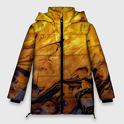 Женская зимняя куртка Абстрактное жидкое золото
