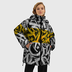 Куртка зимняя женская Yellow Callicraphic, цвет: 3D-красный — фото 2