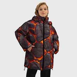 Куртка зимняя женская Каменная лава, цвет: 3D-светло-серый — фото 2