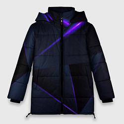 Куртка зимняя женская Geometry stripes neon stiil, цвет: 3D-красный