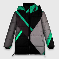 Женская зимняя куртка Спортивная геометрия линии