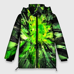 Женская зимняя куртка Fractal green explosion