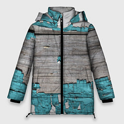 Куртка зимняя женская Текстура облупившейся краски - авангард, цвет: 3D-светло-серый