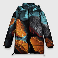 Женская зимняя куртка Цветные камни