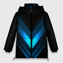 Женская зимняя куртка Neon geometry stripes