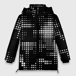 Куртка зимняя женская Pixel art - abstraction, цвет: 3D-красный