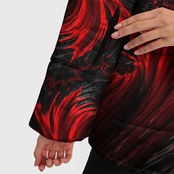Куртка зимняя женская Red vortex pattern, цвет: 3D-светло-серый — фото 2