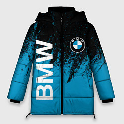 Женская зимняя куртка Bmw голубые брызги