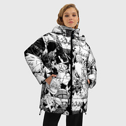Куртка зимняя женская Кацуки Бакуго - Моя геройская академия, цвет: 3D-черный — фото 2