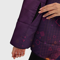 Куртка зимняя женская Геометрический градиент, цвет: 3D-черный — фото 2