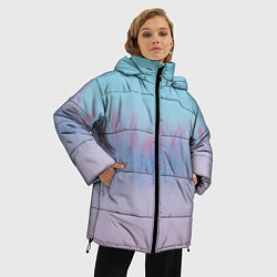 Куртка зимняя женская Пурпурный огонь, цвет: 3D-красный — фото 2
