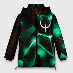 Куртка зимняя женская Quake разлом плит, цвет: 3D-черный
