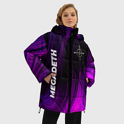 Куртка зимняя женская Megadeth violet plasma, цвет: 3D-черный — фото 2