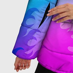 Куртка зимняя женская System of a Down неоновый огонь, цвет: 3D-черный — фото 2