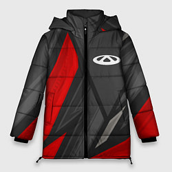 Куртка зимняя женская Chery sports racing, цвет: 3D-черный