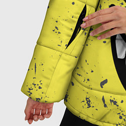 Куртка зимняя женская Смайлик с улыбкой, цвет: 3D-светло-серый — фото 2