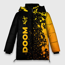 Женская зимняя куртка Doom - gold gradient: по-вертикали