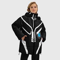 Куртка зимняя женская Mass Effect Garrus Art, цвет: 3D-черный — фото 2