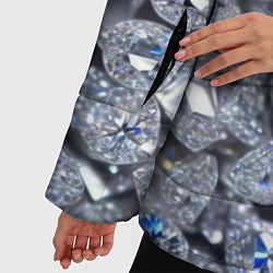 Куртка зимняя женская Россыпь бриллиантов, цвет: 3D-черный — фото 2