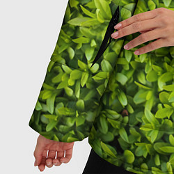 Куртка зимняя женская Зеленая травка, цвет: 3D-светло-серый — фото 2