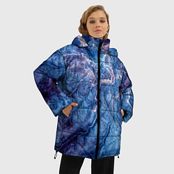 Куртка зимняя женская Мраморный узор, цвет: 3D-черный — фото 2